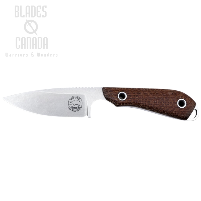 White River M1 Caper Fixed Blade Knife, Magnacut, Micarta Natural Burlap, Kydex Sheath White River M1 Caper Fixed Blade Knife, Magnacut, Micarta Natural Burlap, Kydex Sheath